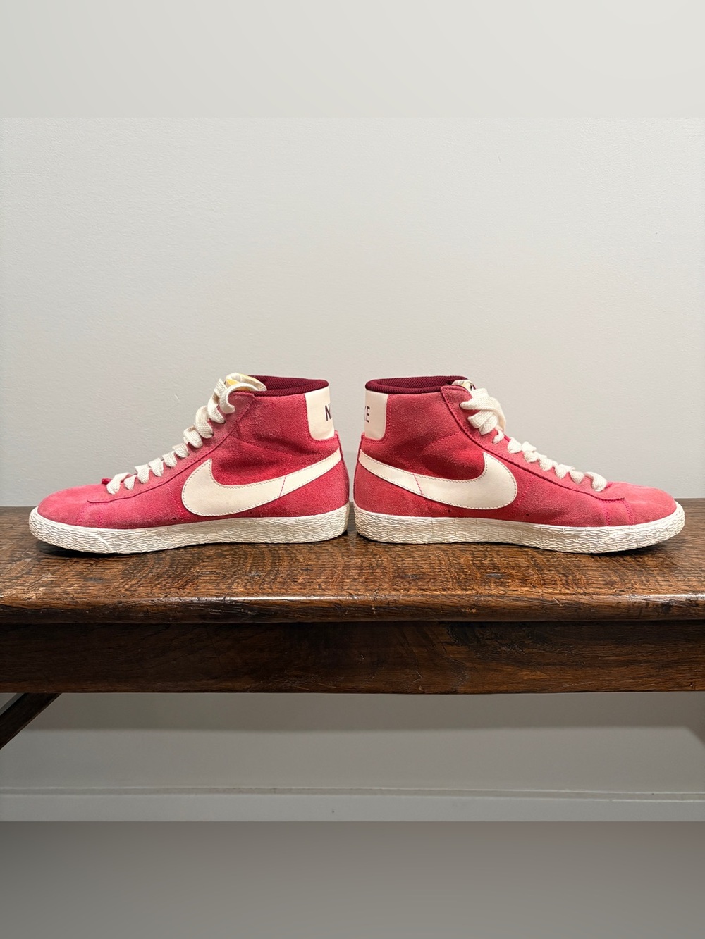Nike Blazer Mid Suede Pink Burgundy - Women's VTG Size 8